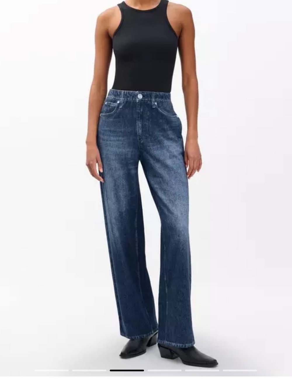 Rag & Bone Miramar soft jeans zipper front pocketless back 25 - Picture 1 of 8